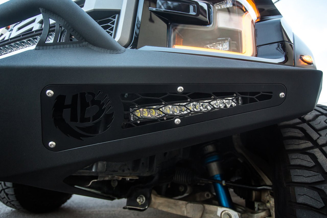 HoneyBadger Front Bumper (F117432860103) — installed view