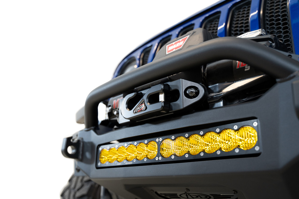 Rock Fighter Front Bumper (F964900010103) — installed view