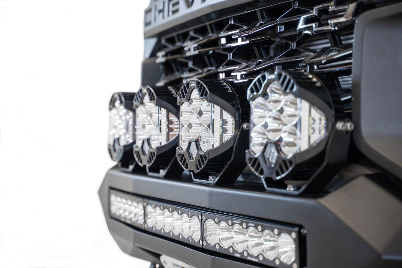 Stealth Fighter Front Bumper (F451202190103) — installed view