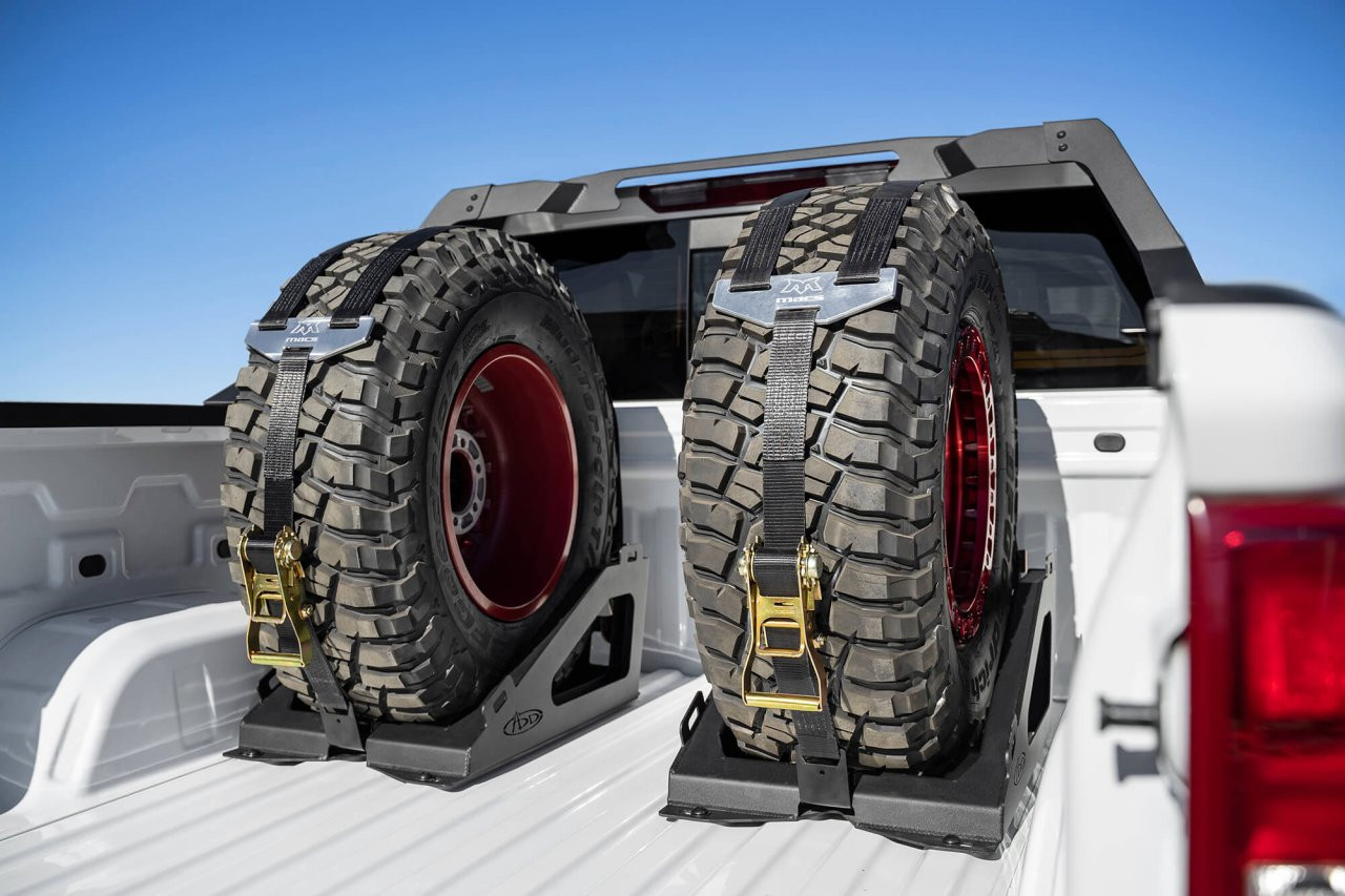 Universal Tire Carrier (T99918NA01NA) — installed view