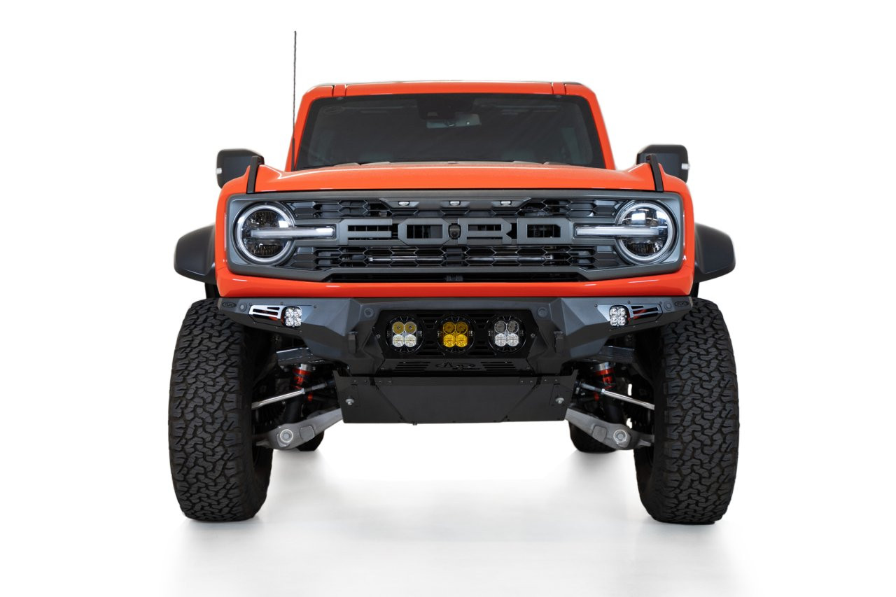 Bomber Front Bumper (F260014120103) — installed view
