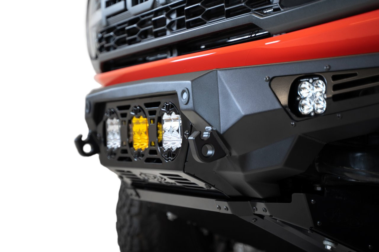 Bomber Front Bumper (F260014120103) — installed view
