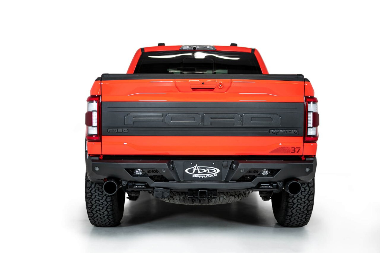 Stealth Fighter Rear Bumper (R210081090103) — installed view