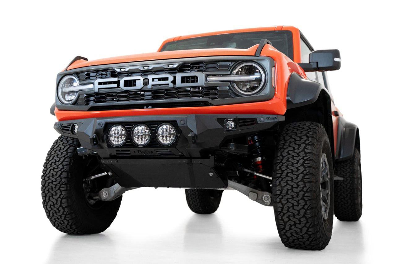 Bomber Front Bumper (F260014130103) — installed view