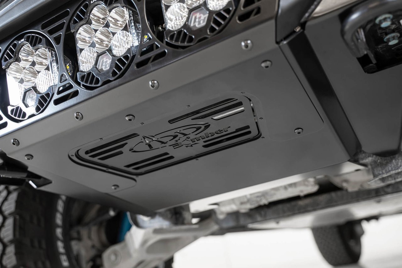 Bomber Front Bumper (F110014100103) — installed view