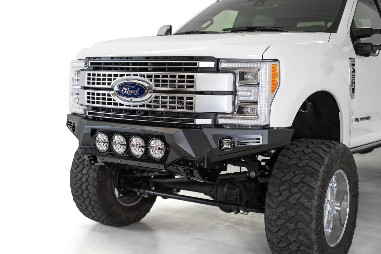 Bomber Front Bumper (F160014110103) — installed view