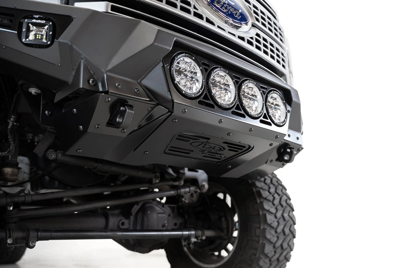 Bomber Front Bumper (F160014110103) — installed view