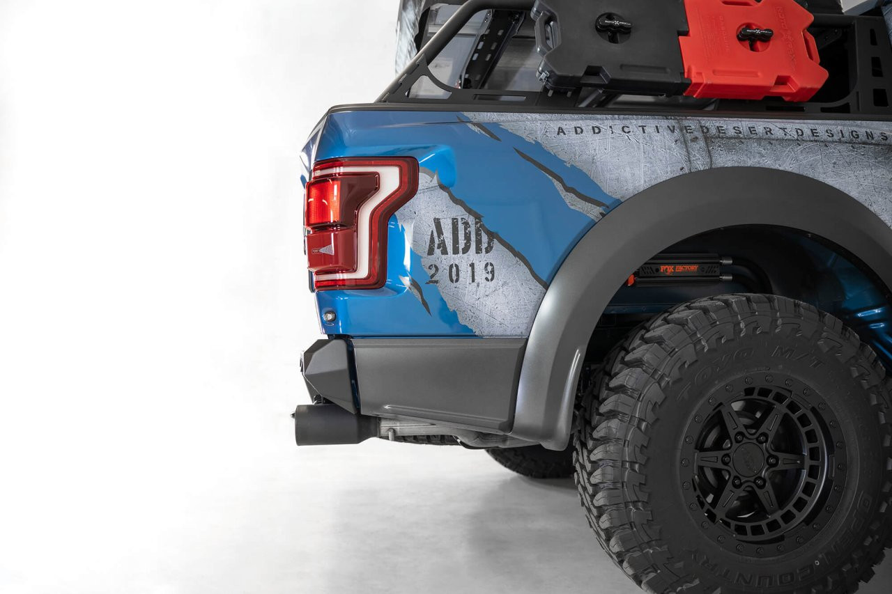 Bomber Rear Bumper (R110011370103) — installed view
