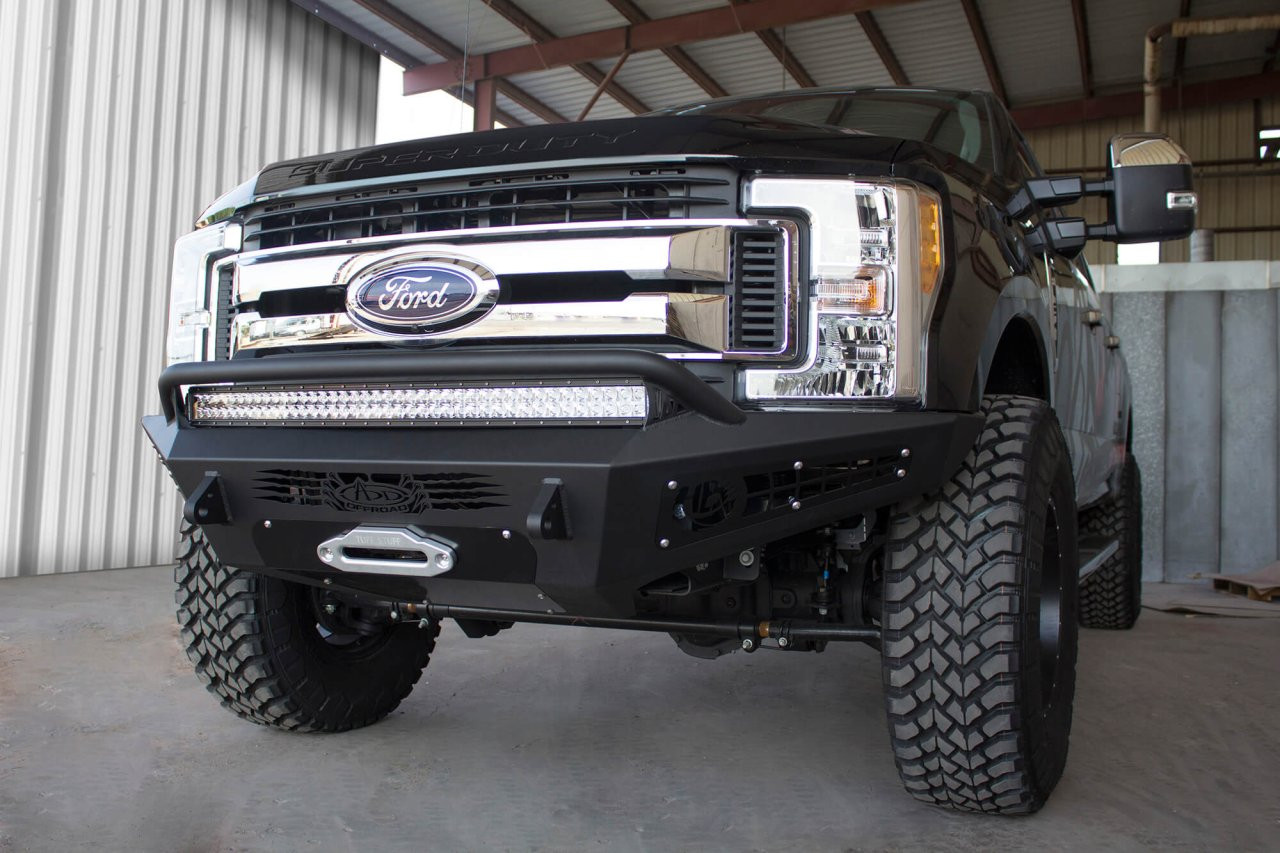 HoneyBadger Front Bumper (F167382840103) — installed view