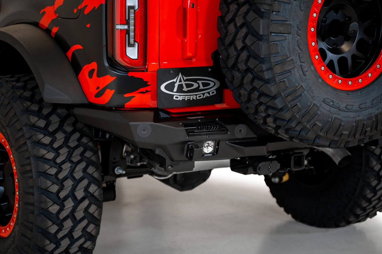 Stealth Fighter Rear Bumper (R230081370103) — installed view