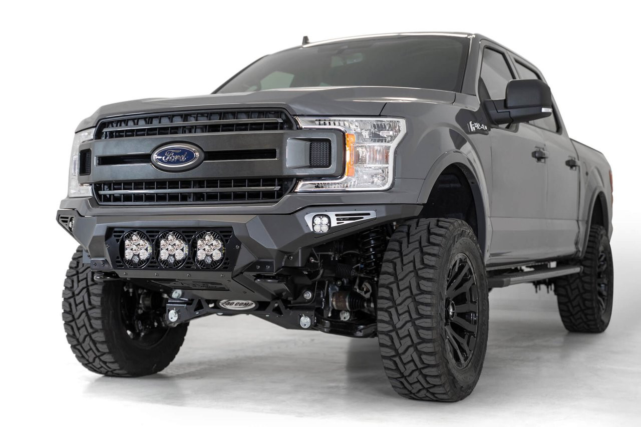 Bomber Front Bumper (F180014100103) — installed view