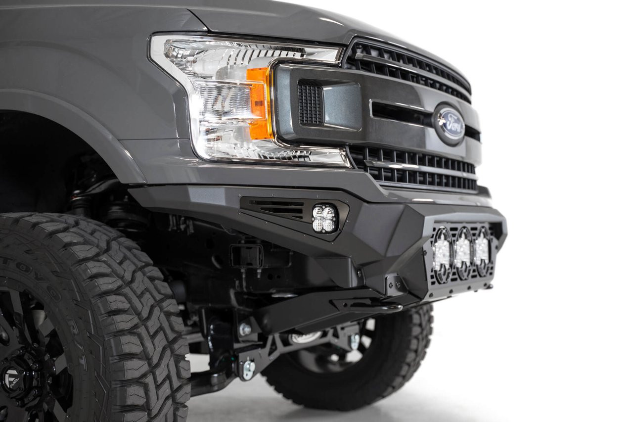 Bomber Front Bumper (F180014100103) — installed view