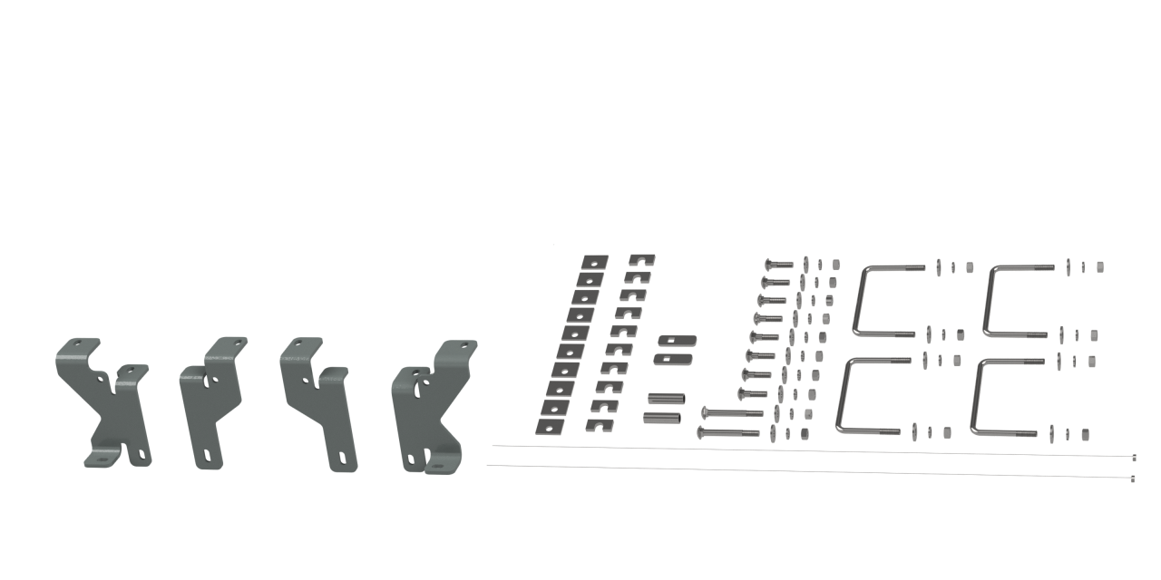 Custom Installation Kit For Universal Mounting Rails For Some RAM Trucks — primary image