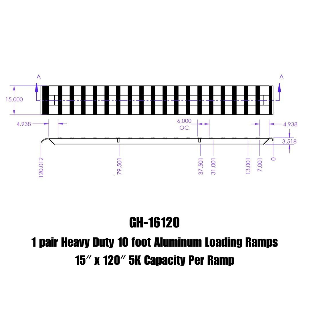 Aluminum Ramps (GH-16120)