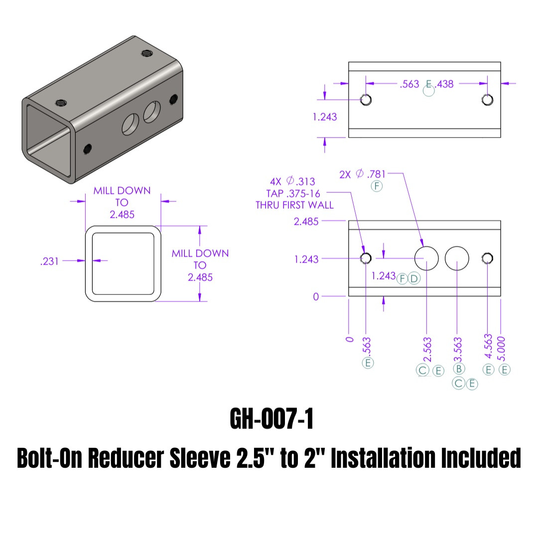 Bolt-On Reducer Sleeve