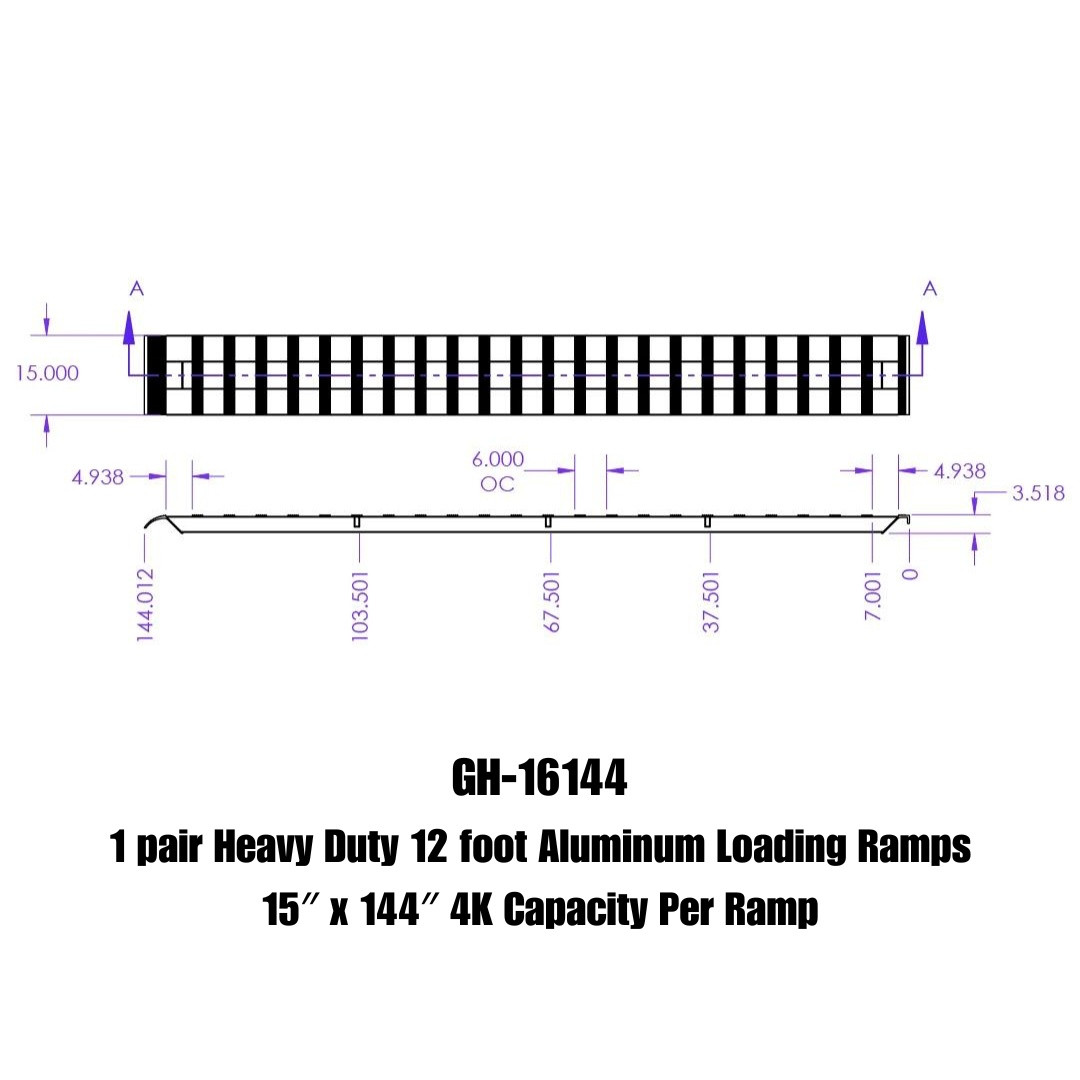 Aluminum Ramps (GH-16144)