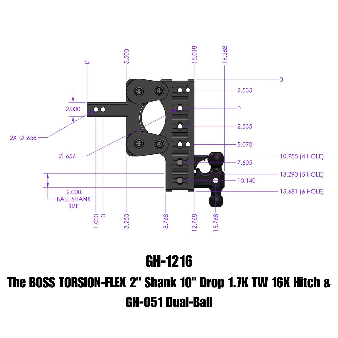 BOSS Drop Hitch (GH-1216)