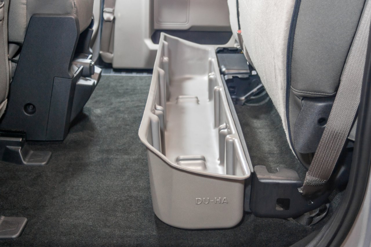 DÜHA 20106 Underseat Storage / Gun Case - Black — installed view