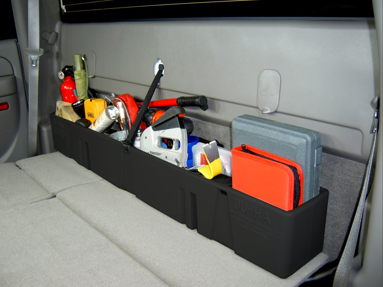 DÜHA 10013 Behind-the-Seat Storage / Gun Case - Black — side view