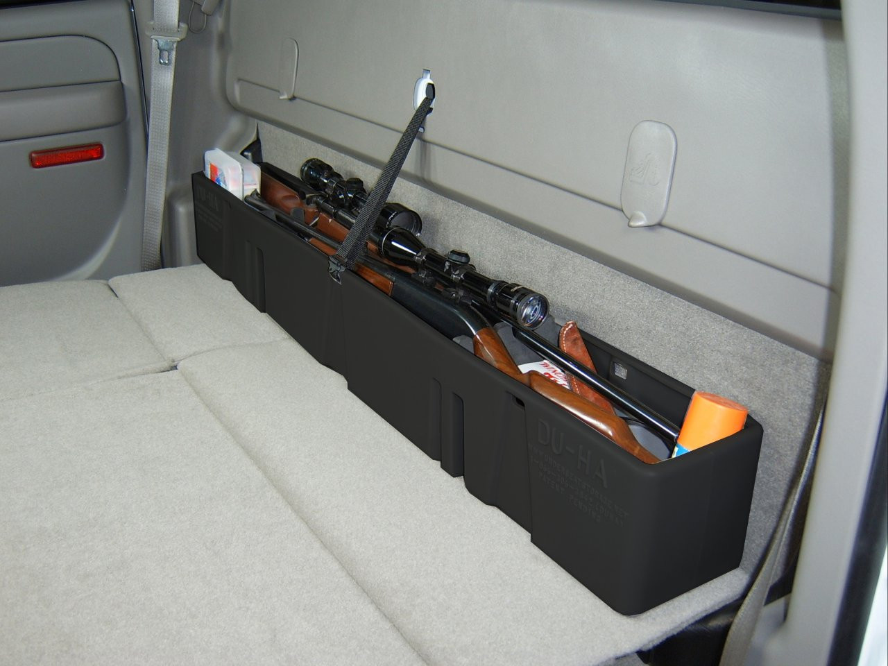 DÜHA 10013 Behind-the-Seat Storage / Gun Case - Black — side view