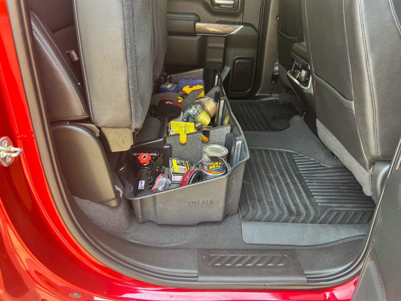 DÜHA 10400 Under Seat Storage / Gun Case - Black — side view