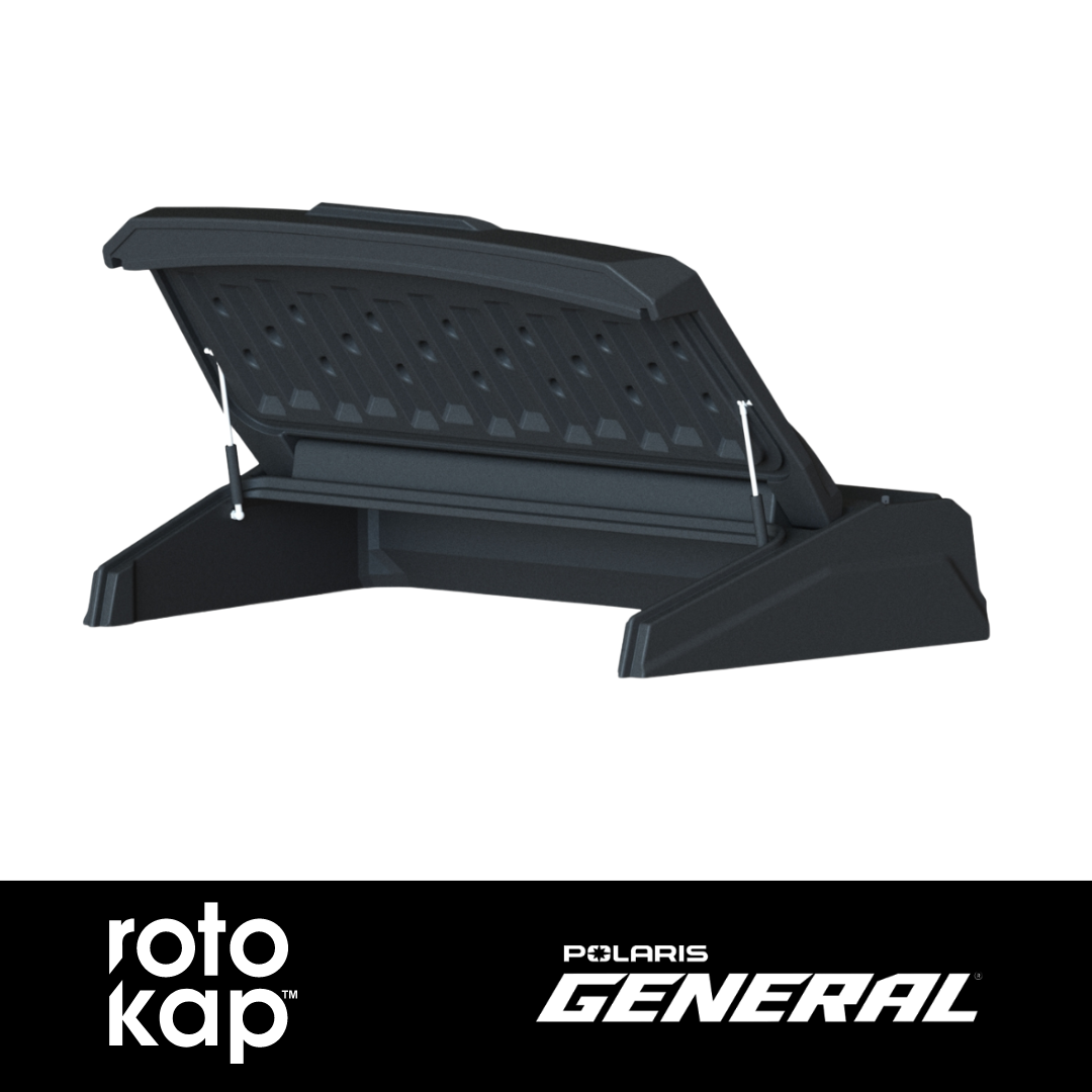 RotoKAP 3PP0215 Polaris General Bed Cover- Black — front view