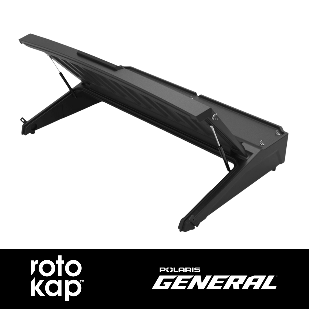 RotoKAP 3PP0215 Polaris General Bed Cover- Black — front view