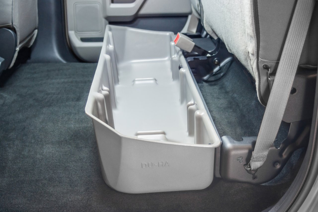 DÜHA 20111 Underseat Storage / Gun Case - Lt Gray — installed view
