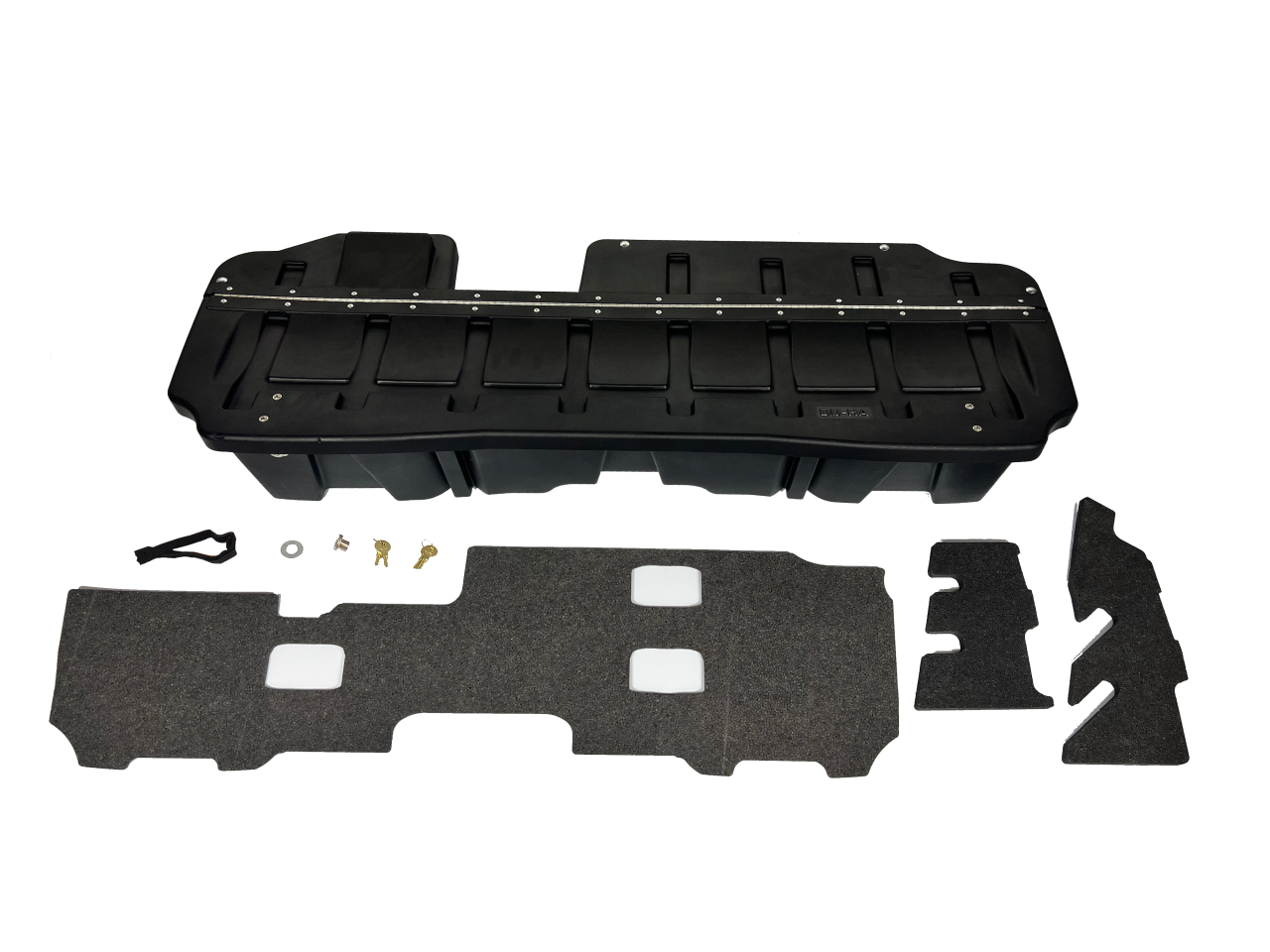 DÜHA 10410 Lockbox Underseat Storage / Gun Case - Black — front view