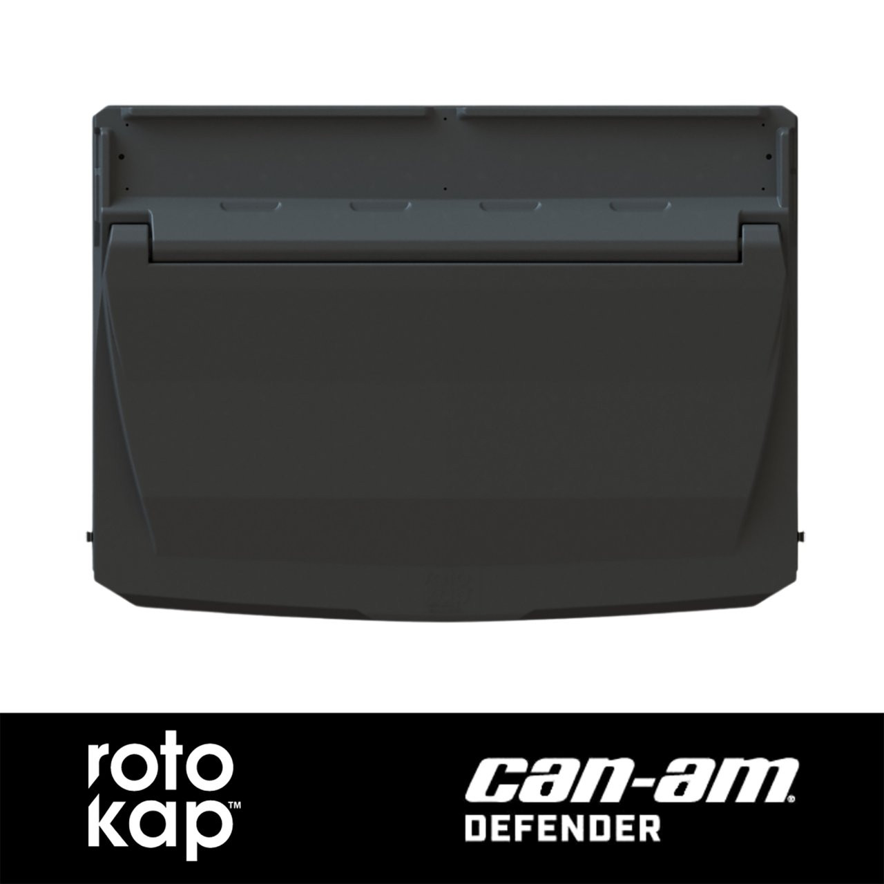 RotoKAP 3PP0220 Can-Am Defender Bed Cover - Black — front view