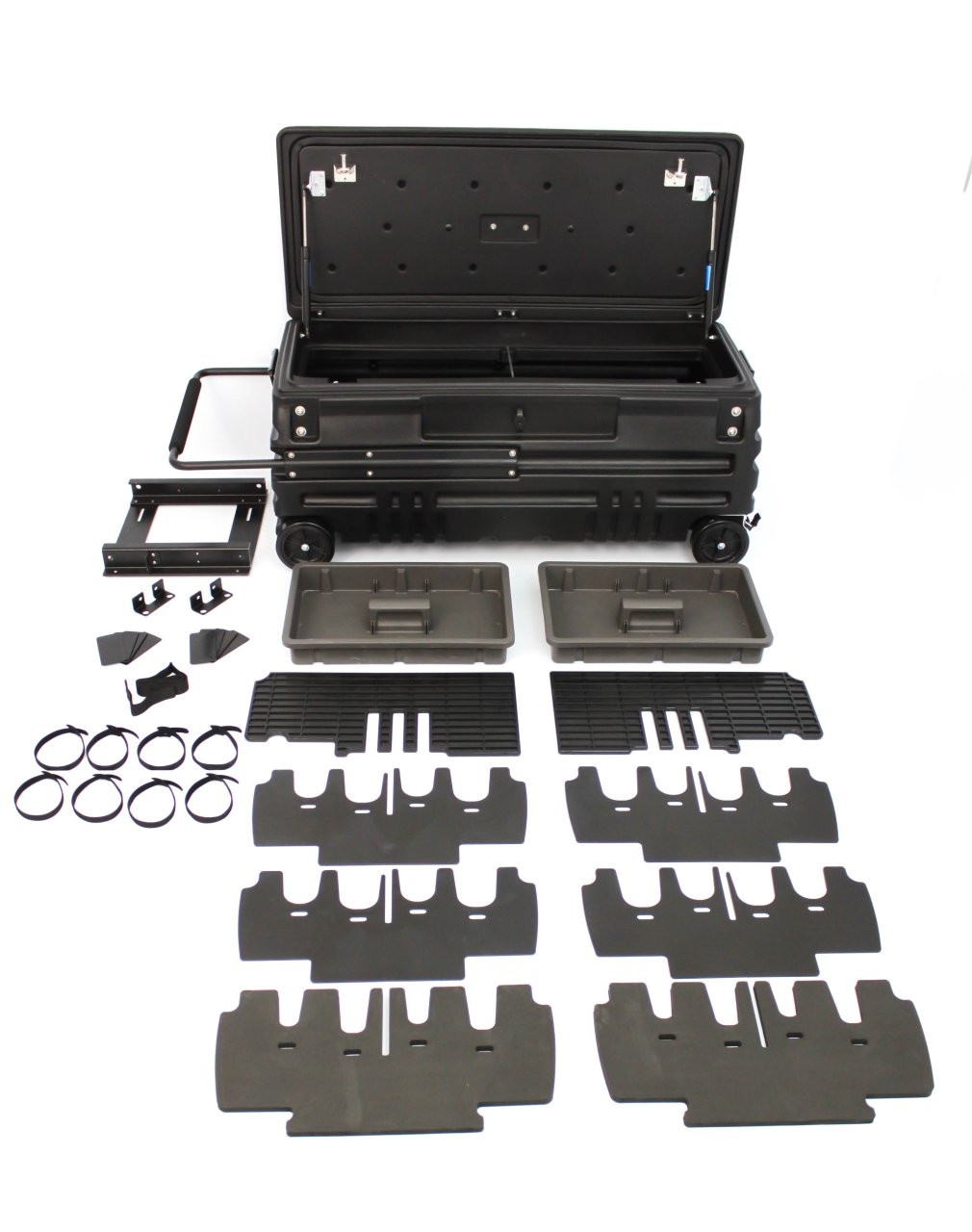 DÜHA Squad Box w/Bracket - Interior / Exterior Portable Storage + Gun Case/Rack (70673) — front view