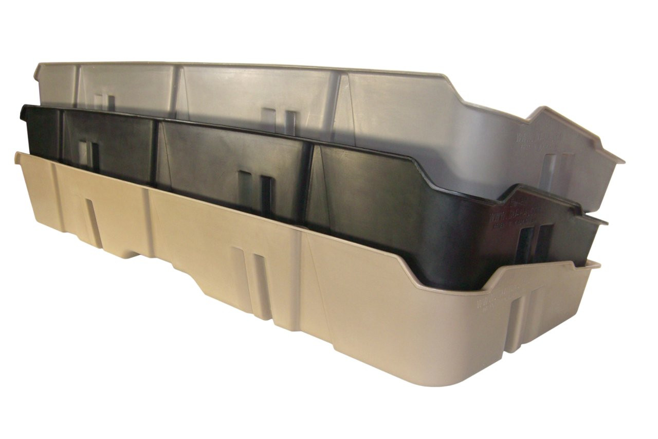 DÜHA 10043 Underseat Storage / Gun Case - Light Gray — front view