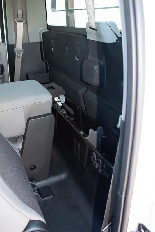 DÜHA 20114 Behind-the-Seat Storage / Gun Case - Black — side view