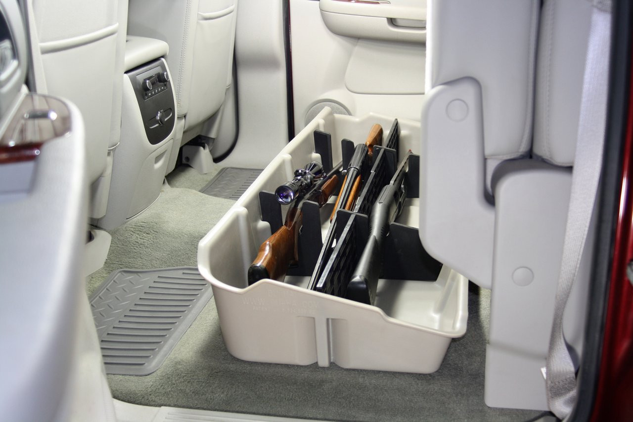DÜHA 10044 Underseat Storage / Gun Case - Tan — side view