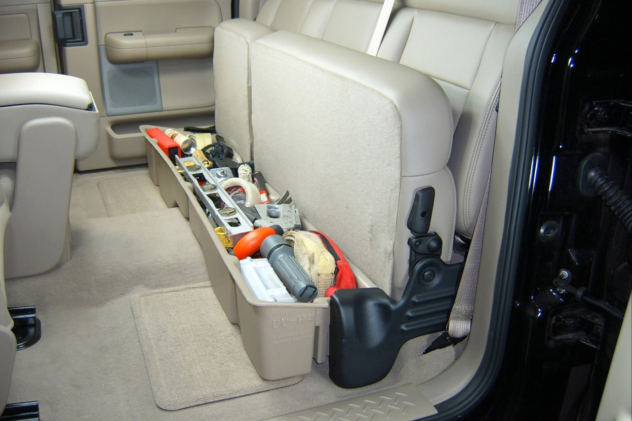 DÜHA 20004 Underseat Storage/Gun Case - Black — side view