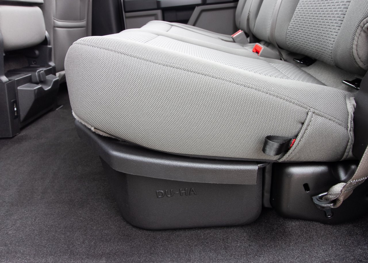 DÜHA 20116 Lockbox Underseat Storage / Gun Case - Black — side view