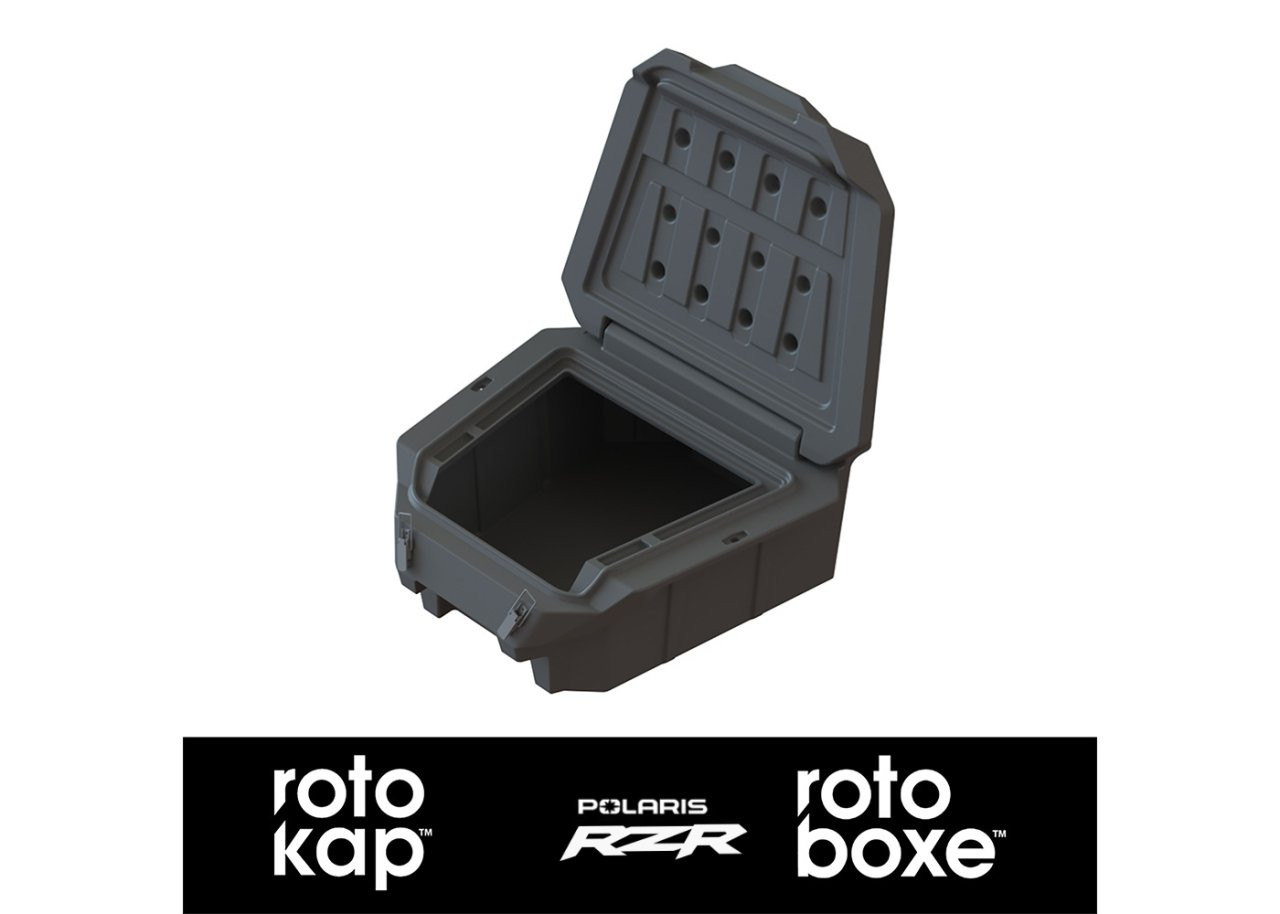 RotoKAP 3PP3000 Polaris RZR Pro XP Bed Cover - Black — front view
