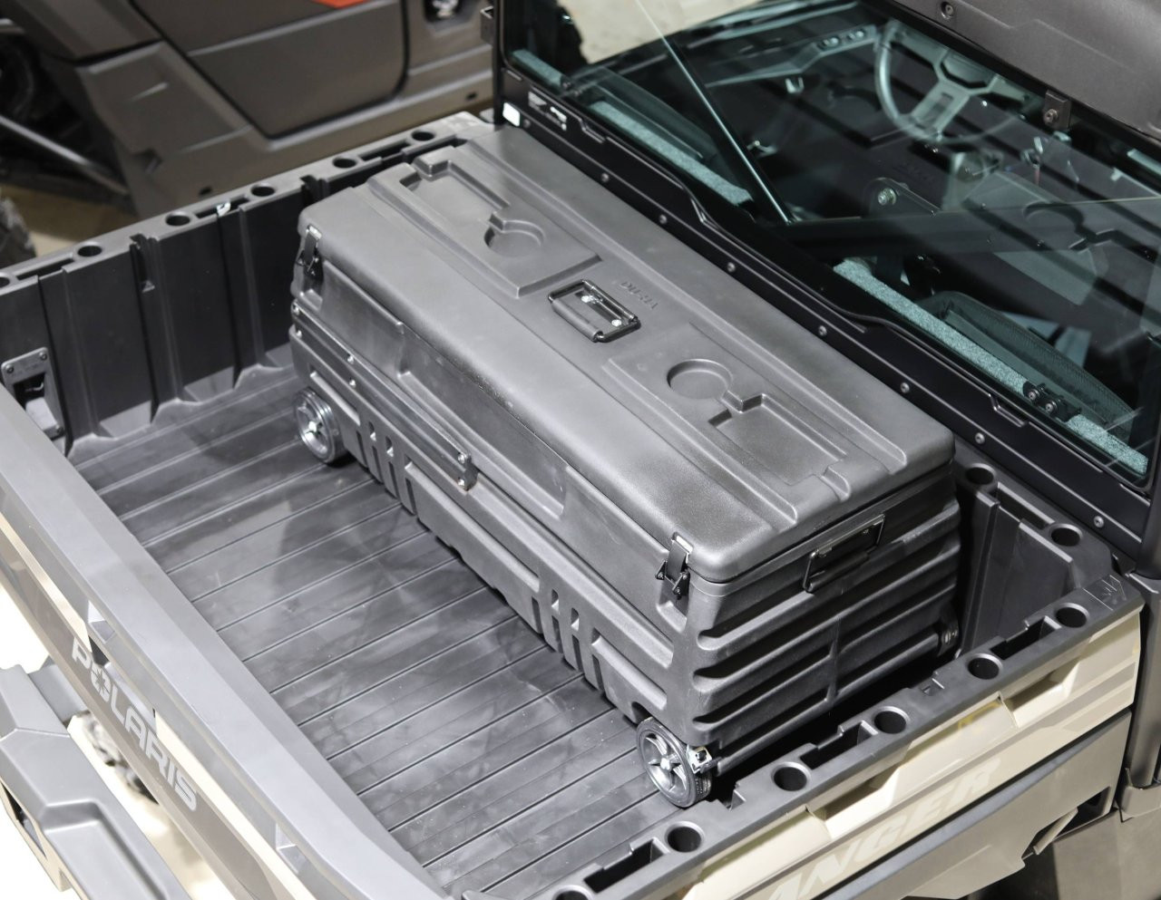 DÜHA Squad Box - Interior/Exterior Portable Storage and Gun Case - Manual Latch — side view
