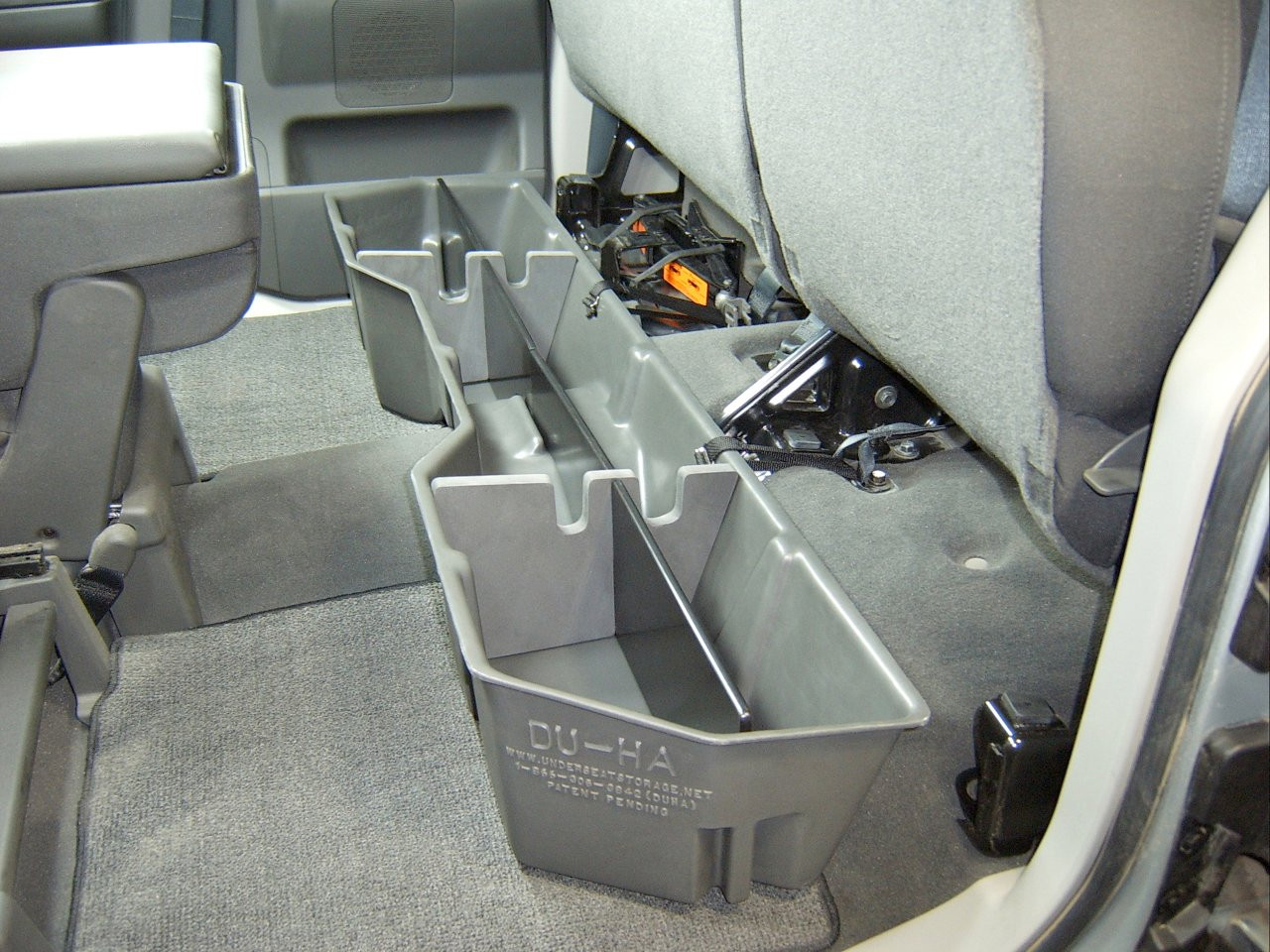 DÜHA 40011 Underseat Storage / Gun Case - Dark Gray — side view