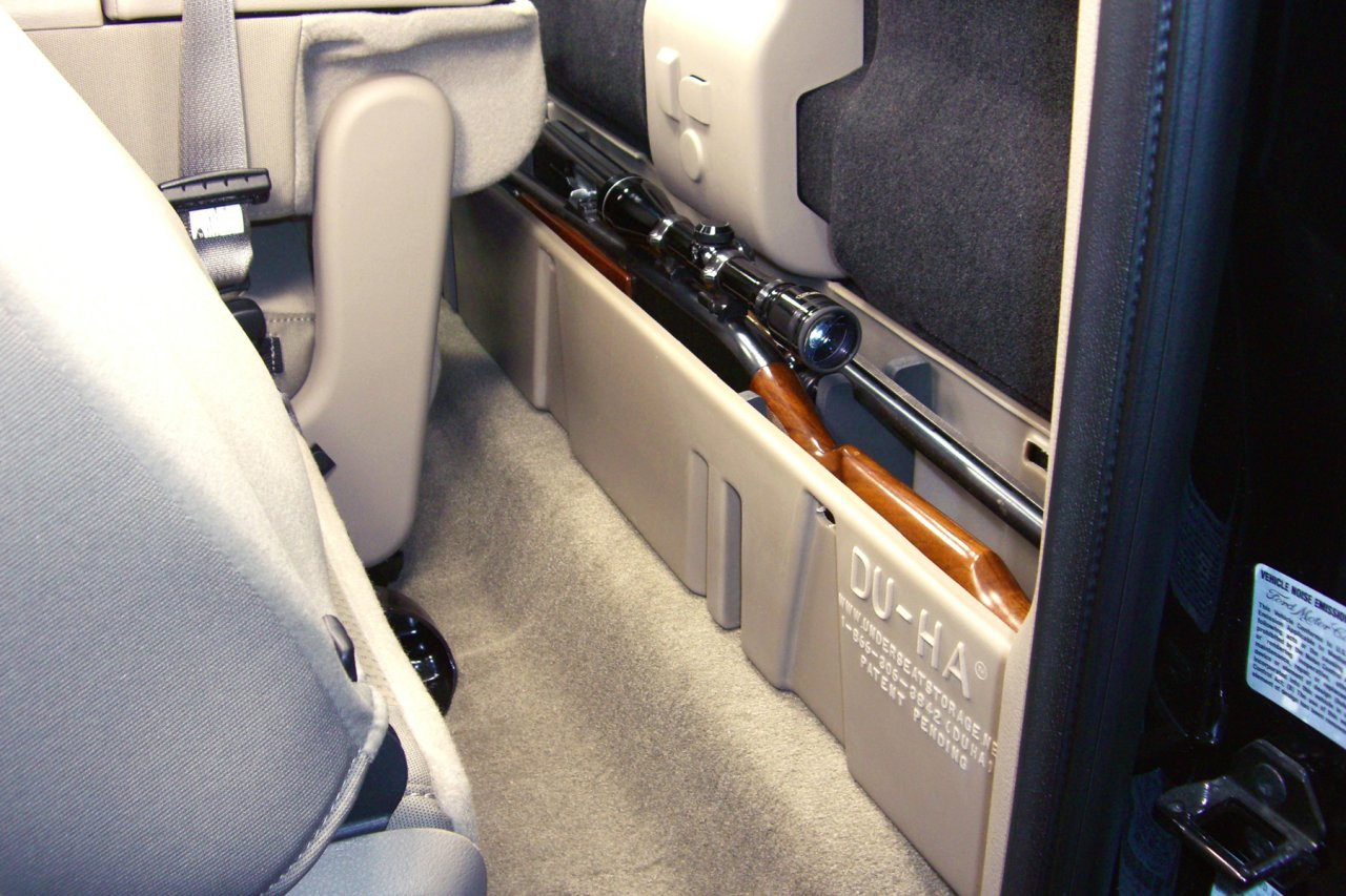 DÜHA 20054 Behind-the-Seat Storage / Gun Case - Black — side view