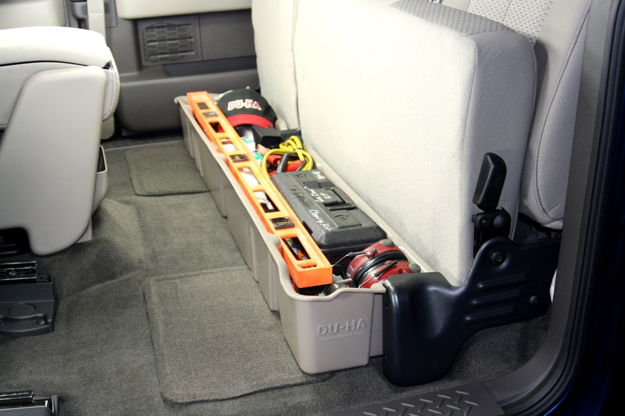 DÜHA 20071 Underseat Storage/Gun Case - Black — side view