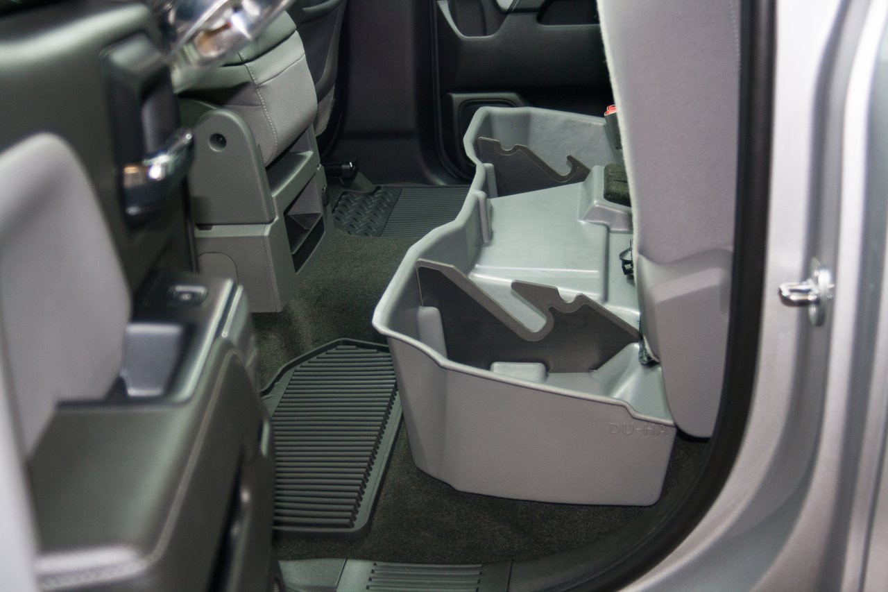 DÜHA 10305 Underseat Storage/Gun Case - Ash / Gray — side view