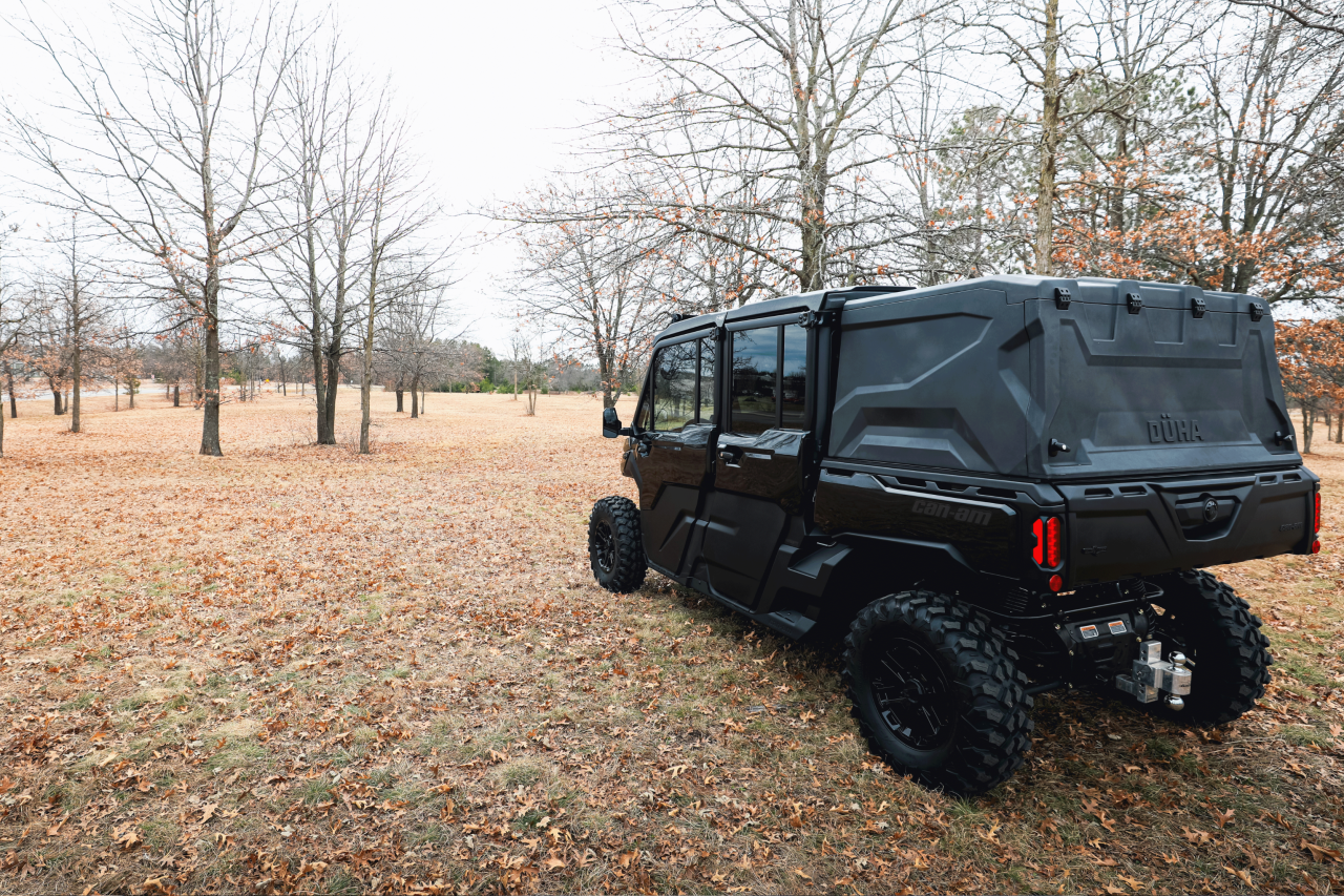 DUHA 90220 Can-Am Defender UTV Topper - Black — side view