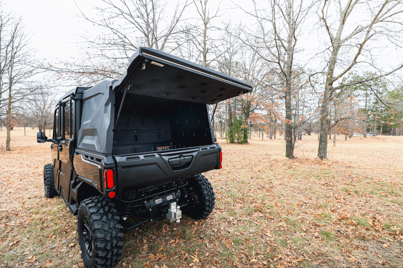 DUHA 90220 Can-Am Defender UTV Topper - Black — side view