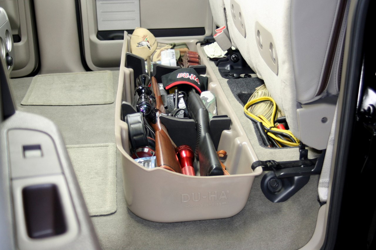 DÜHA 20075 - Underseat Storage / Gun Case - Black — side view