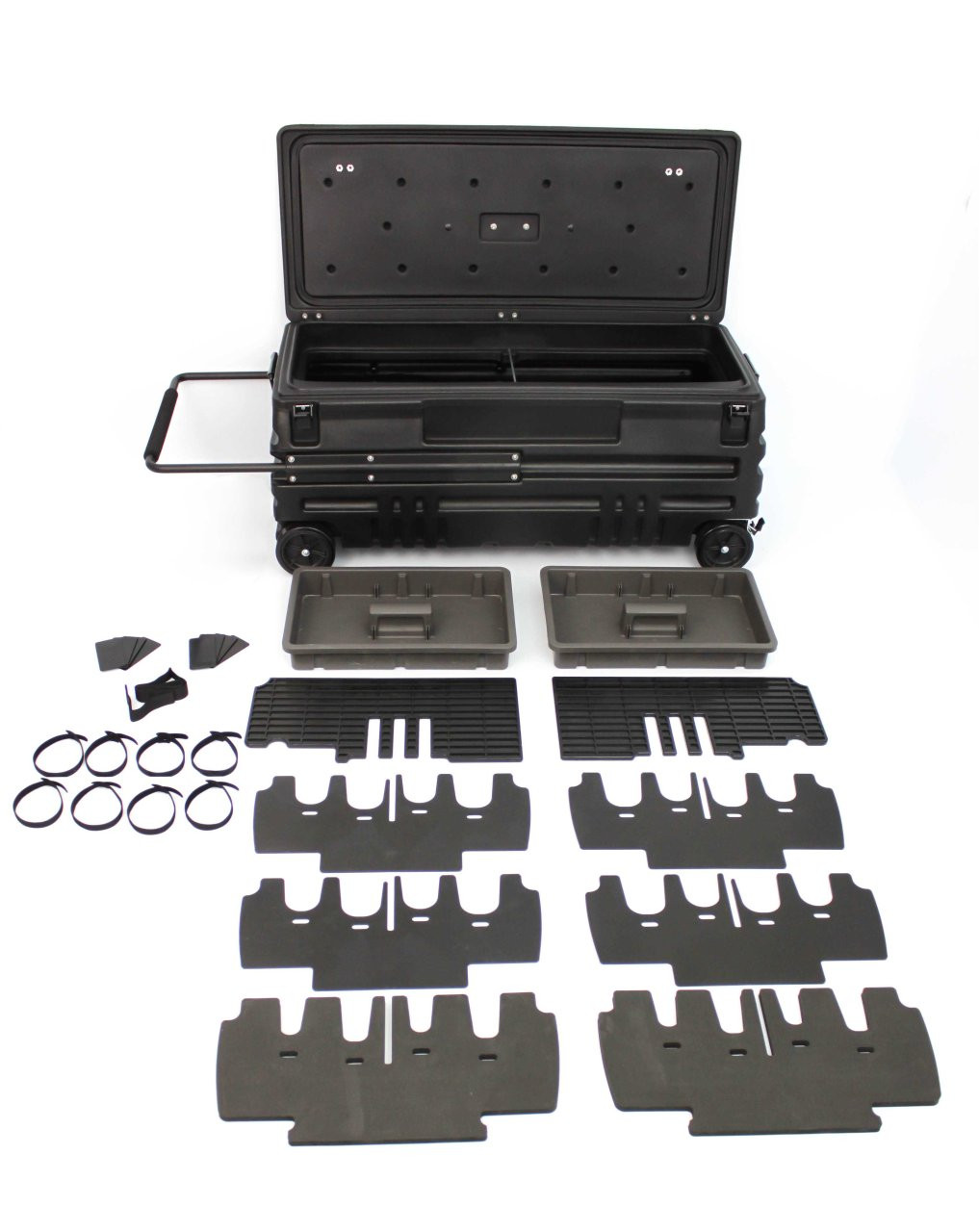 DÜHA Squad Box - Interior/Exterior Portable Storage and Gun Case - Manual Latch (70604) — front view