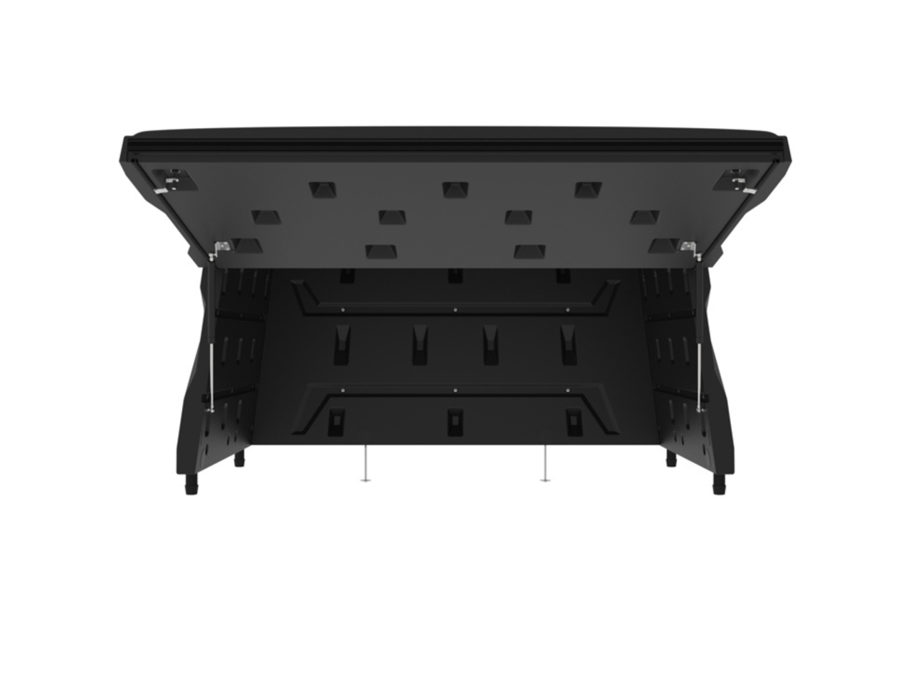 DUHA 90230 Polaris Ranger 1000 UTV Topper - Black — front view