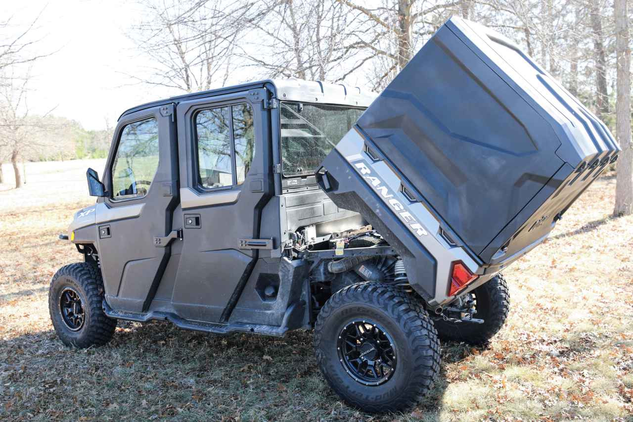 DUHA 90230 Polaris Ranger 1000 UTV Topper - Black — side view