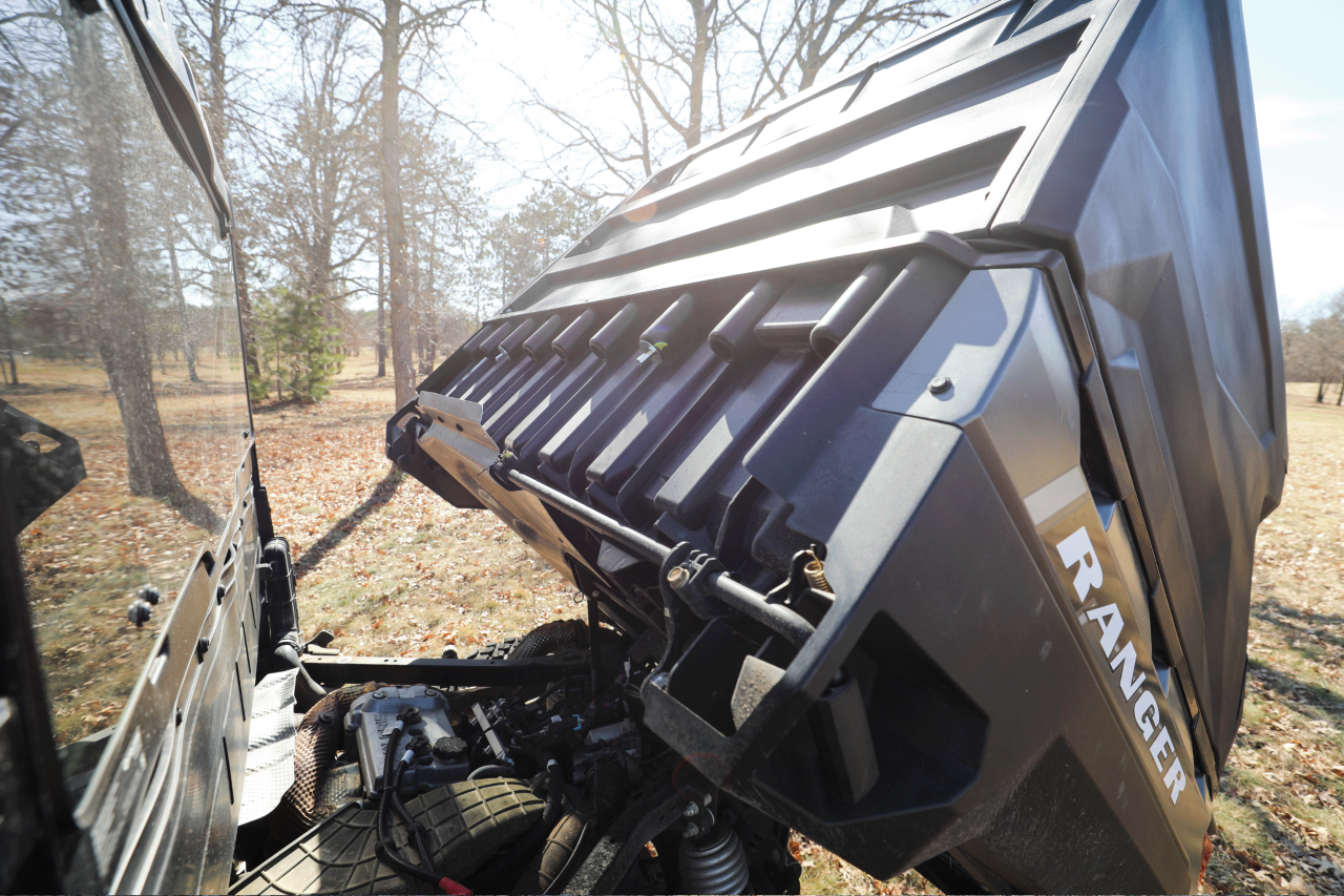 DUHA 90230 Polaris Ranger 1000 UTV Topper - Black — side view