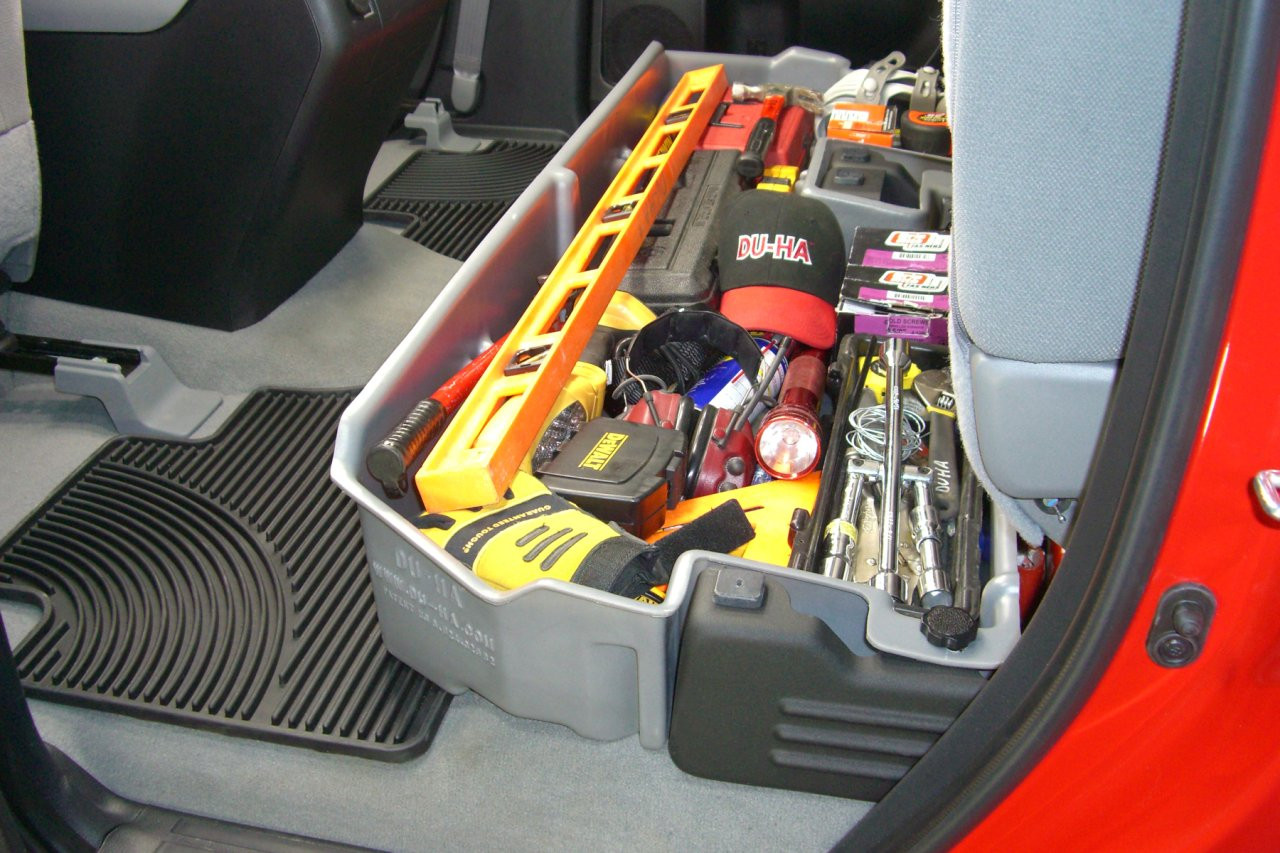DÜHA 60052 Underseat Storage / Gun Case - Dk Gray — side view